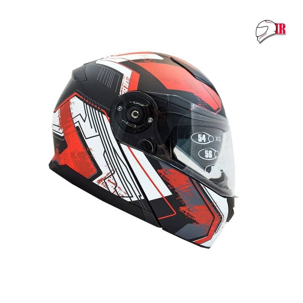 کلاه کاسکت فک متحرک راپیدو مدل 950 طرحRDBLK-11