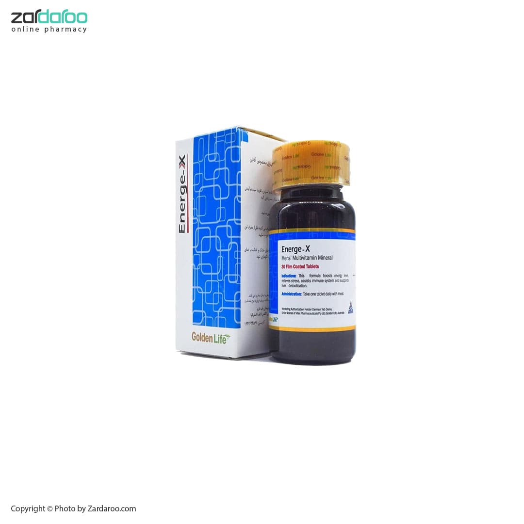 قرص 30 عددی انرژکس Energe-X گلدن لایف Golden Life