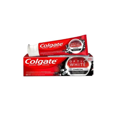 خمیر دندان حاوی عصاره زغال فعال کلگیت COLGATE OPTIC WHITE CHARCOAL TOOTHPASTE