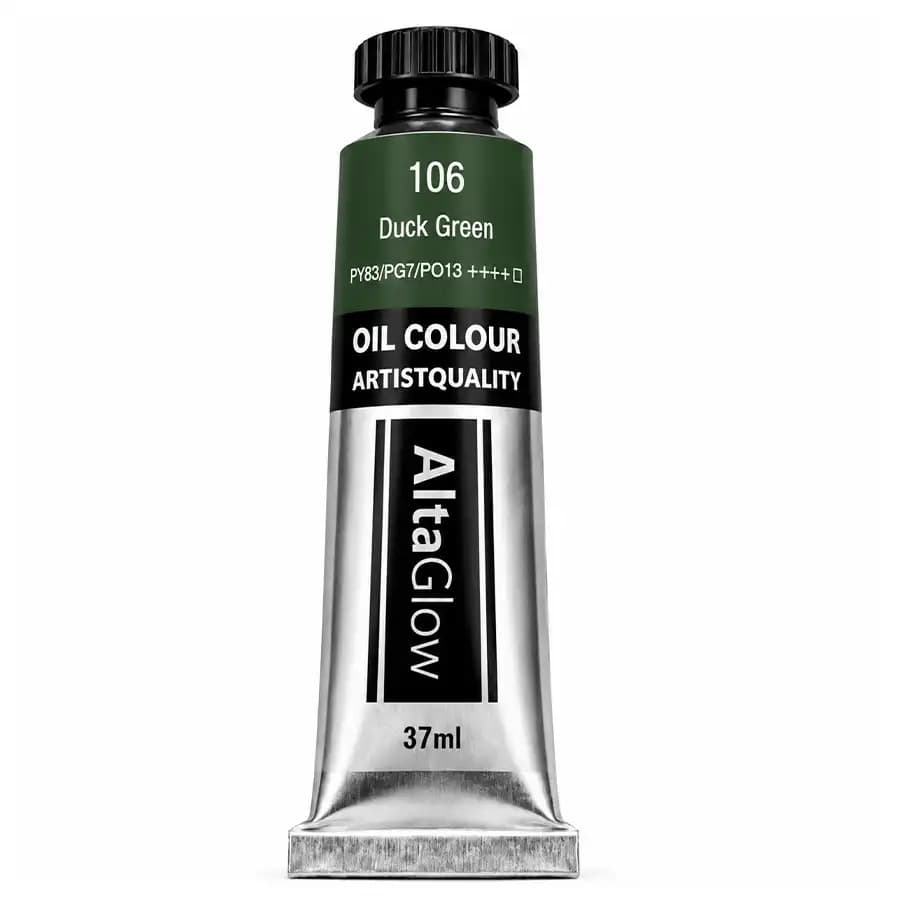 رنگ روغن آلتا گلو رنگ Duck Green کد 106 حجم 37 میلیلیتر