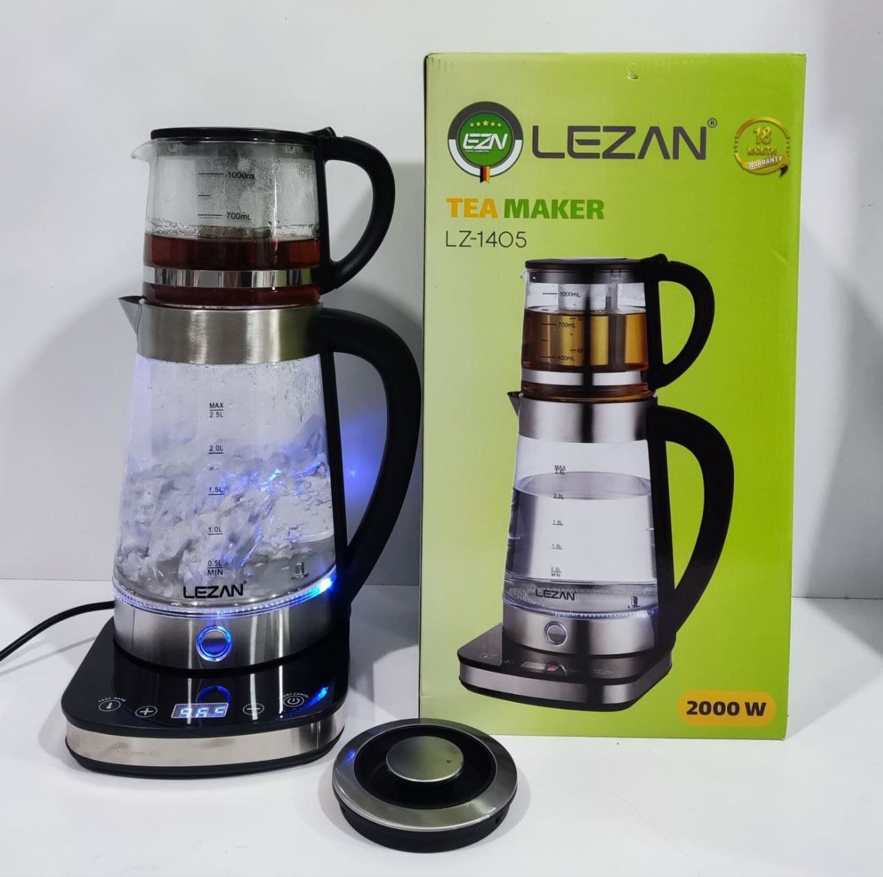 چای ساز روهمی لیزان اصل (درجه یک) مدل LZ-1405 (AR) — تصویر ۲