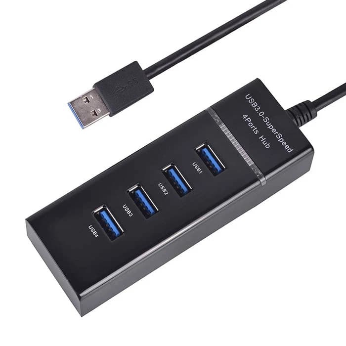 هاب 4 پورت USB 3.0 مدل USB HUB Super Speed کابل 120 سانتیمتری