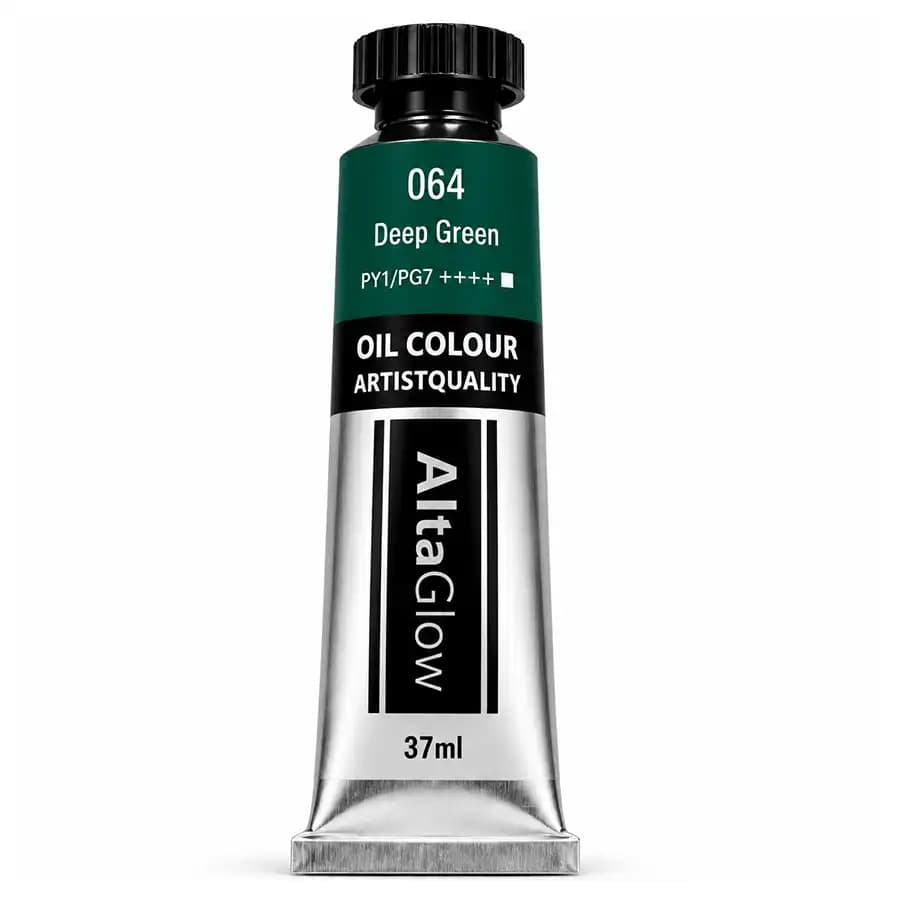 رنگ روغن آلتا گلو رنگ Deep Green کد 064 حجم 37 میلیلیتر