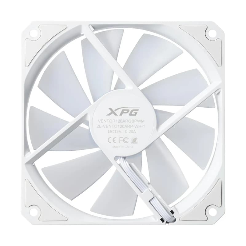 فن کیس ای دیتا ایکس پی جی مدل VENTO R 120 ARGB PWM WHITE بسته سه عددی — تصویر ۵