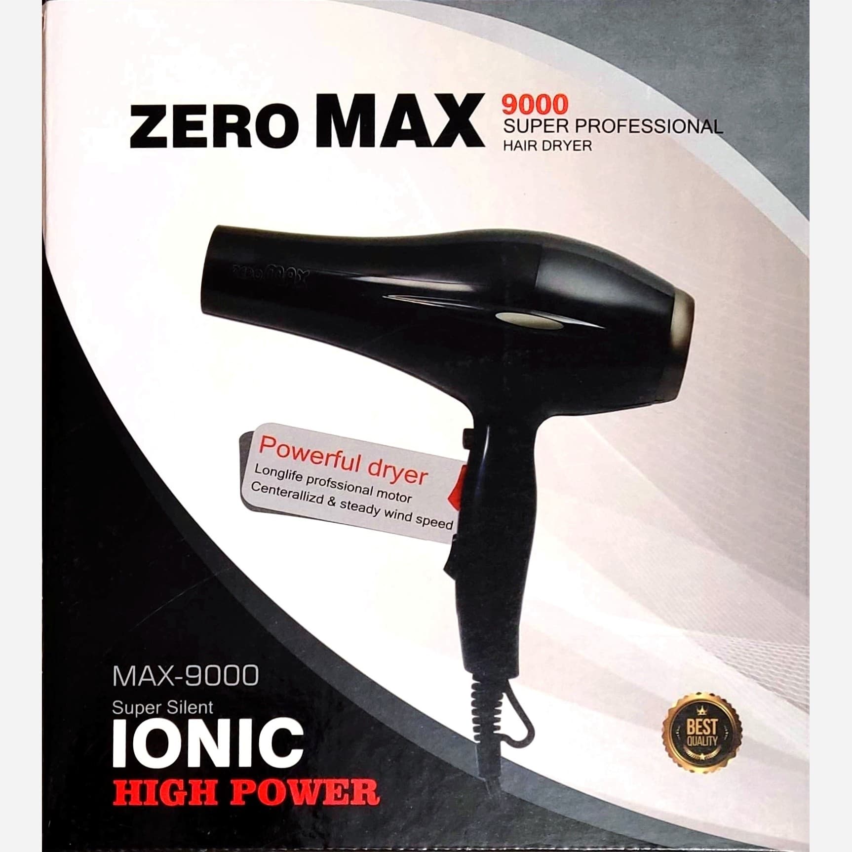 سشوار زیرو مکس مدل MAX-9000 (AR)