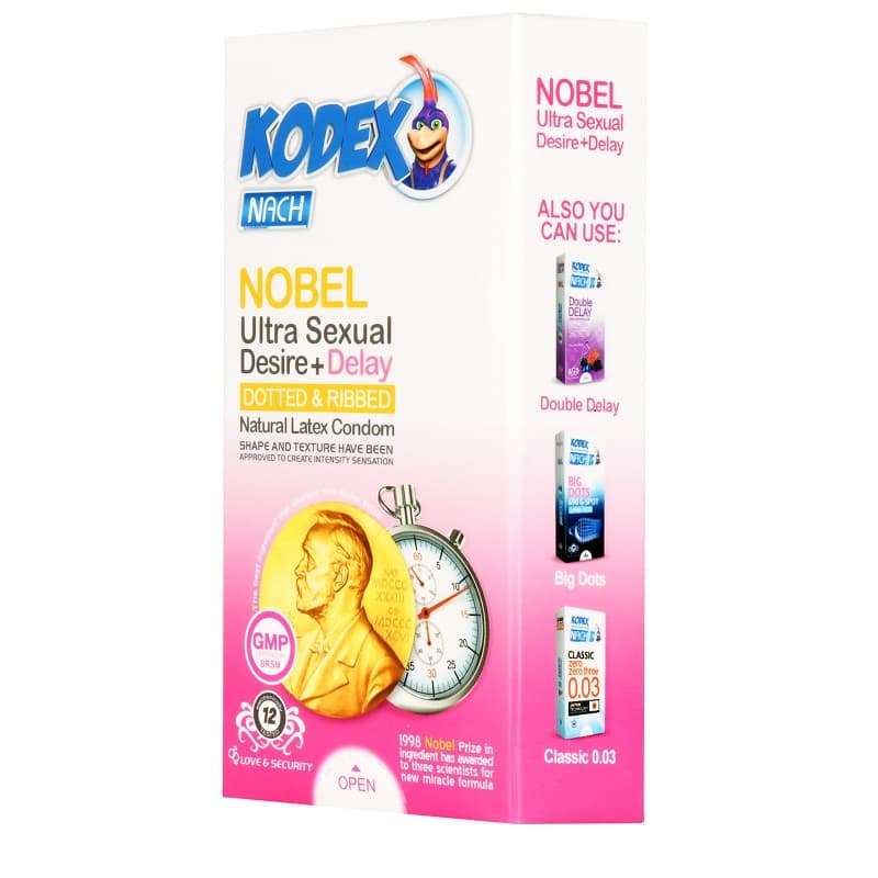 کاندوم تاخیری کدکس Nobel Ultra تاخیری 12تایی