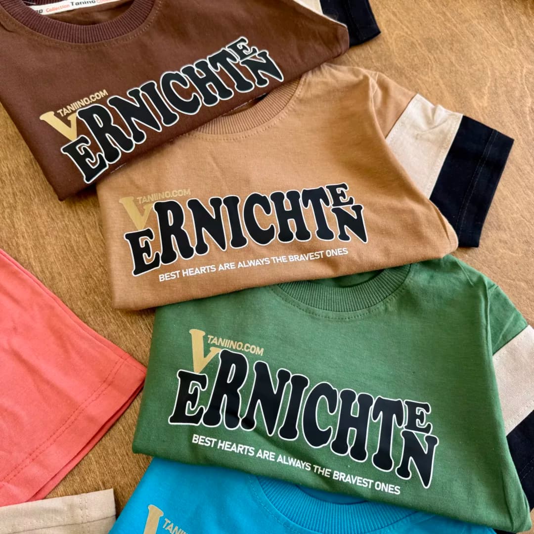 تیشرت شلوارک VERNICHTEN سایز 40 تا 55 کد 6362 — تصویر ۲