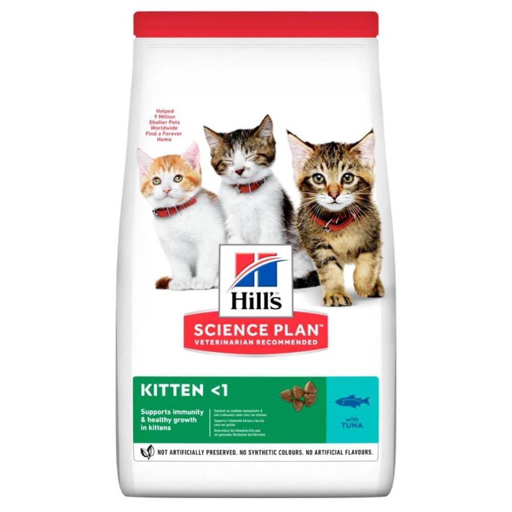 غذای خشک گربه هیلز مدل Kitten طعم ماهی تن