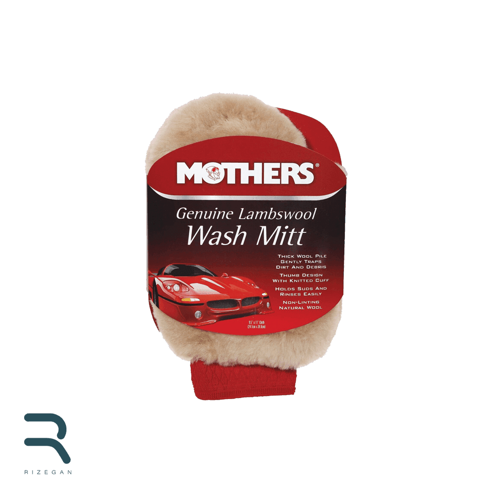 دستکش شستشو پوست بره مادرز Mothers Genuine Lambswool Wash Mitt