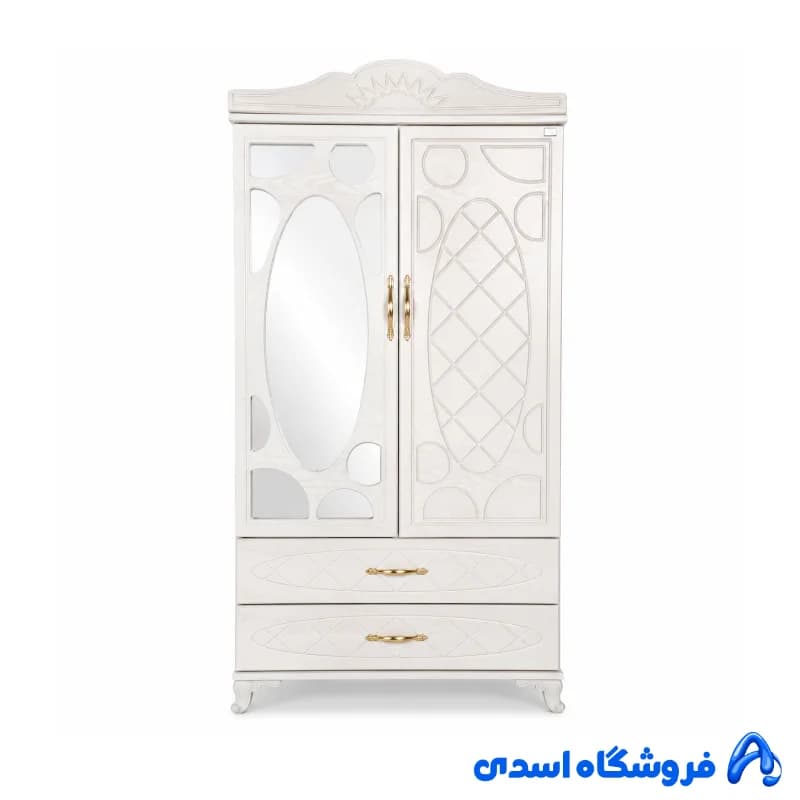کمد دو درب آیینه دار کد 1830 — تصویر ۲