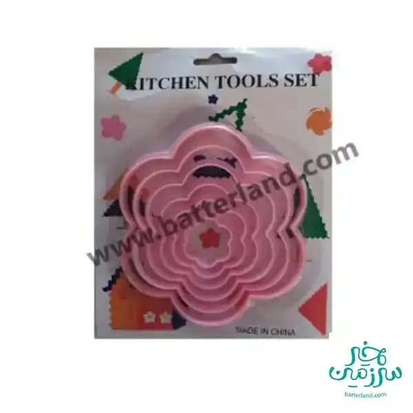 کاتر پلاستیکی طرح گل 6 تایی