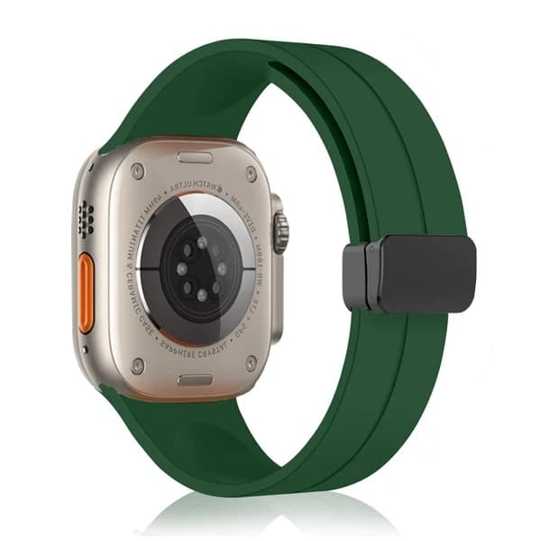 بند سیلیکونی ساعت اپل واچ 42/44/45/46/49mm مدل Magnetic Buckle — تصویر ۷