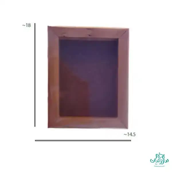 قاب چوبی قهوه ای چرمی کد405