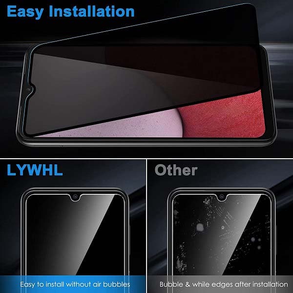 Privacy Full Glass Screen Protector For Samsung Galaxy A06 — تصویر ۴