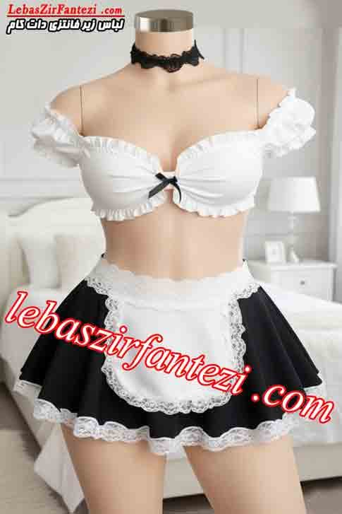 کاستوم پیشخدمت | لباس خواب فانتزی | نیم تنه دامن | ست کاستوم فانتزی — تصویر ۲