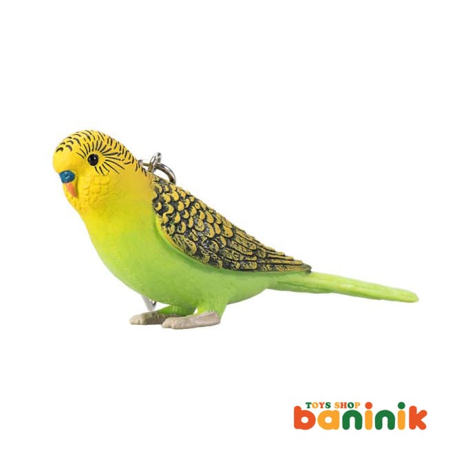 جاکلیدی موجو سری مرغ عشق سبز Mojo Green lovebird Keychain — تصویر ۲