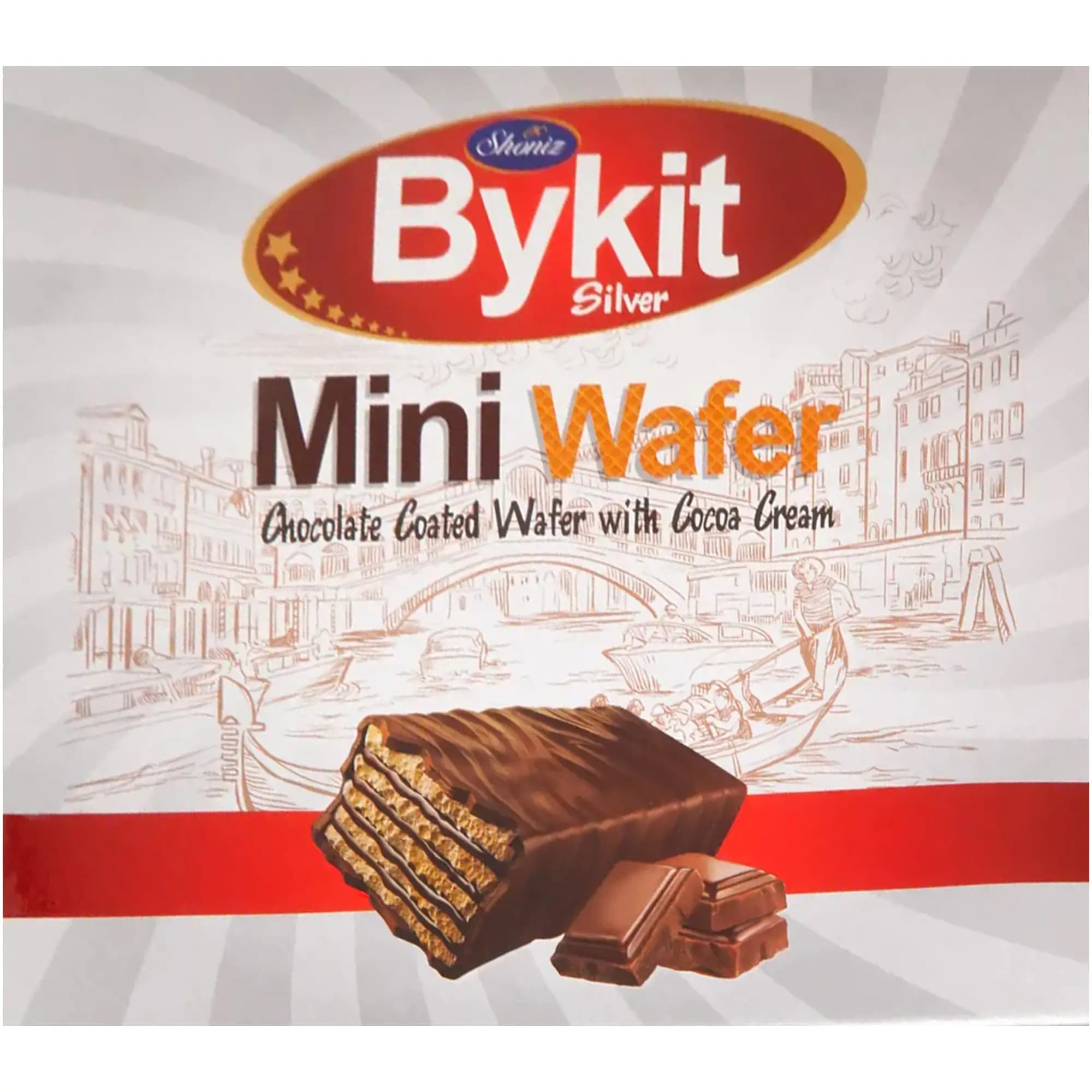 مینی ویفر روک دار شکلاتی نقره ای بایکیت شونیز – 500 گرم