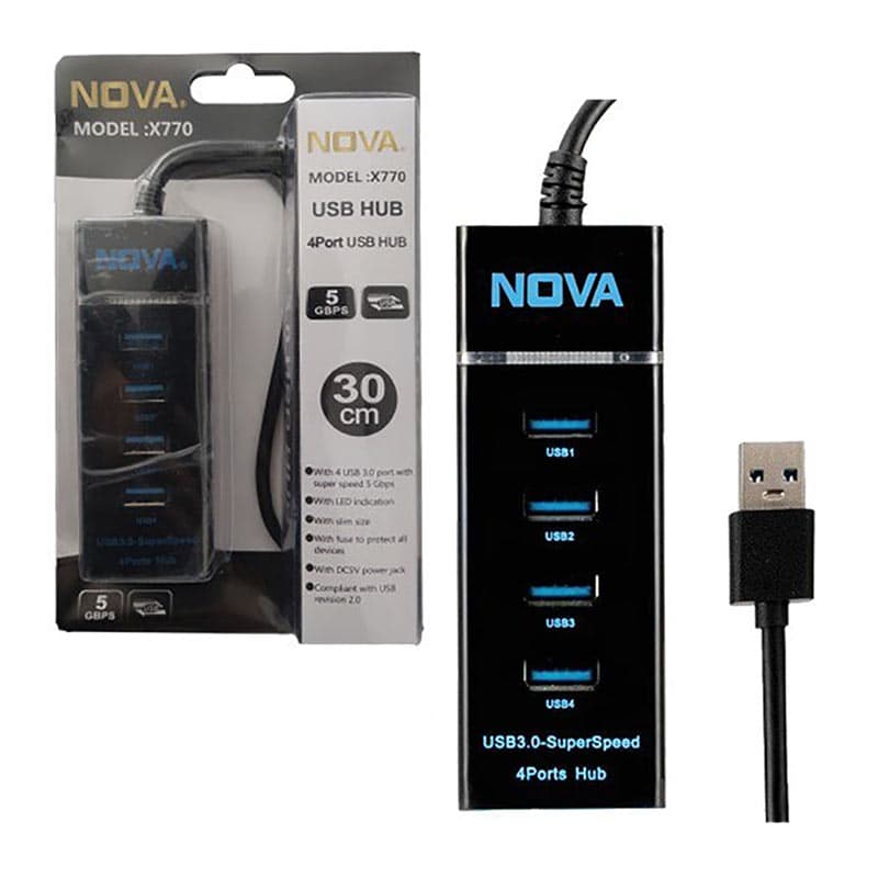 هاب 4 پورت USB3.0 X-NOVA X770B