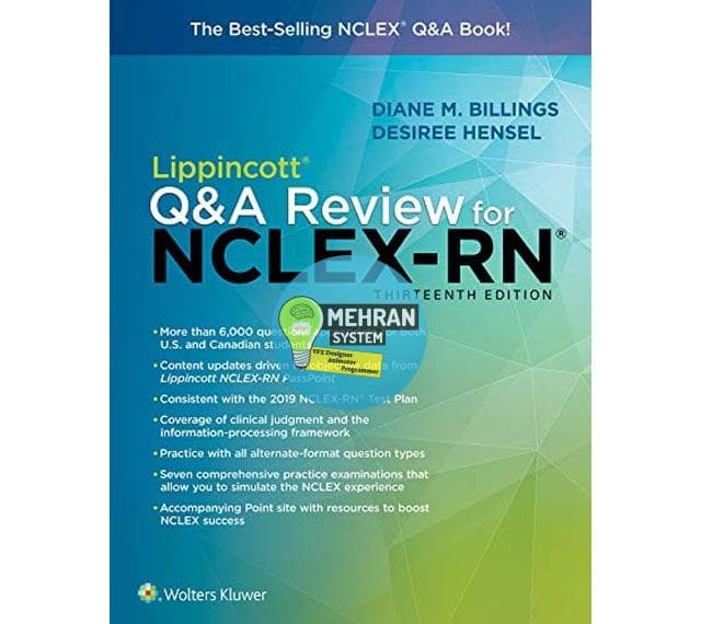 دانلود کتاب Lippincott Q&A Review for NCLEX-RN 13th