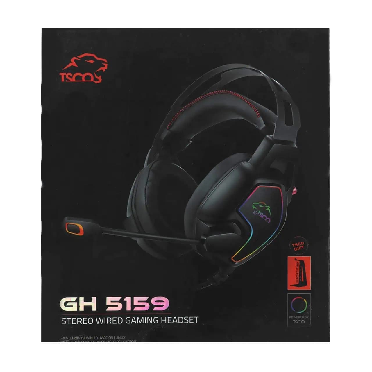 هدفون با سیم گیمینگ تسکو مدل GH 5159 – مشکی — تصویر ۶