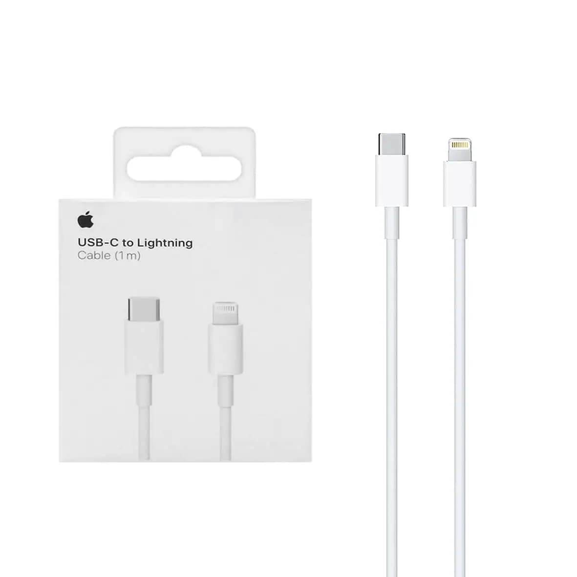 کابل شارژ Type-C to Lightning مدل A1703 – PD- سفید