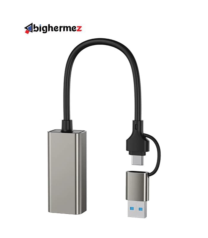تبدیل Type-C /USB3.0 به LAN ایکس او مدل XO-HUB018 — تصویر ۳
