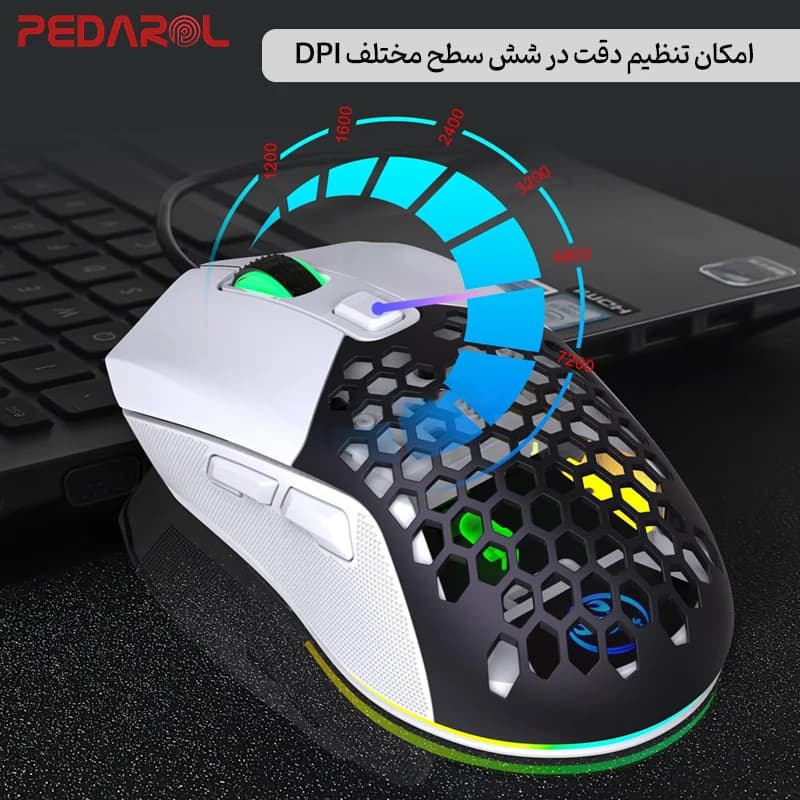ماوس گیمینگ باسیم HXSJ مدل X300 — تصویر ۷