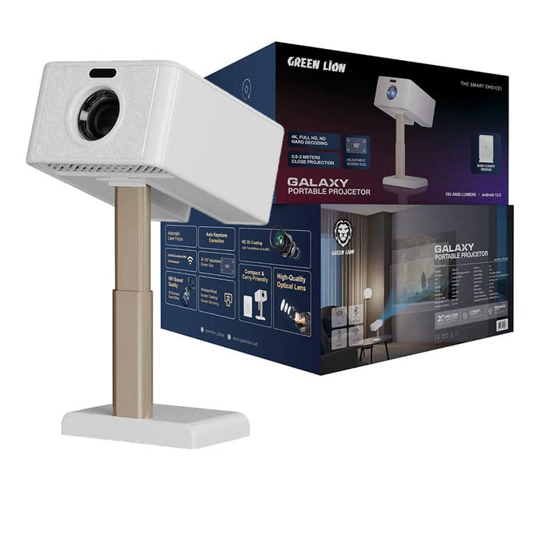ویدیو پروژکتور قابل حمل گلکسی گرین لاین Green Lion Galaxy 4K Portable Projector