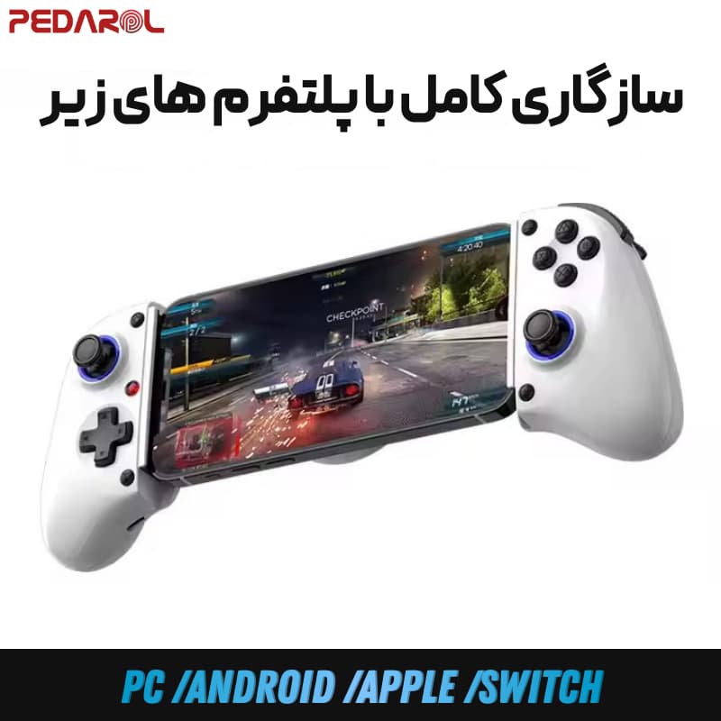 دسته بازی موبایل و تبلت بیسیم مدل D11S به همراه فن خنک کننده — تصویر ۸