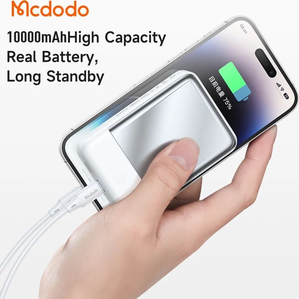 پاوربانک وایرلس 10000 مگنتی مک دودو Mcdodo MC-4261 توان 20 وات — تصویر ۶
