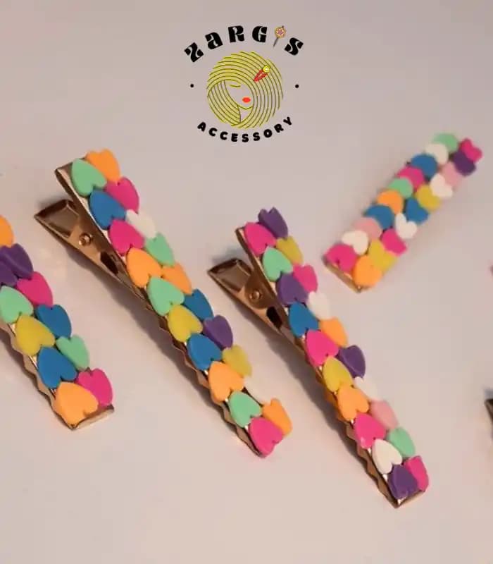 گیره مو انبری قلبی