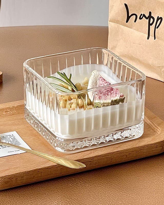 پیاله مربع طرح الیسا دلی گلس deli glass