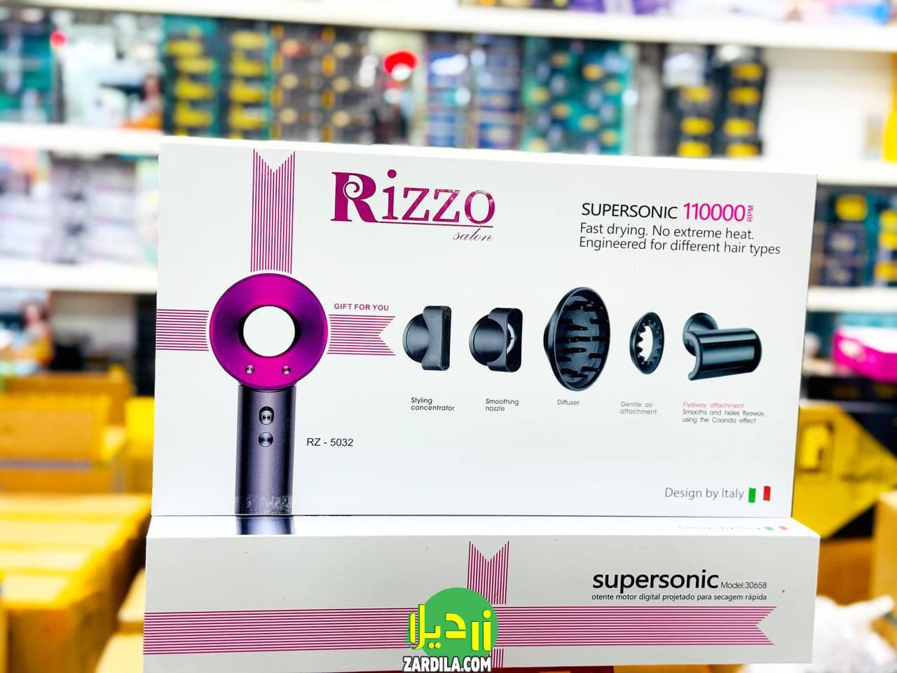سشوار حرفه ای برند ریزو Rizzo salon مدل RZ-5032 ایتالیا — تصویر ۳