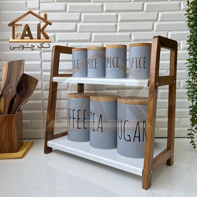 استند چوبی پاسماوری دو طبقه چوب روس آسمان