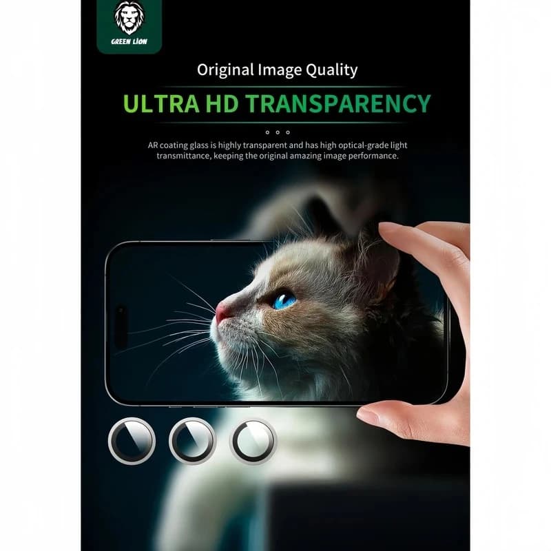 گلس لنز دوربین گرین مناسب iPhone 13 Pro Max رنگ Gold (طلایی) — تصویر ۳