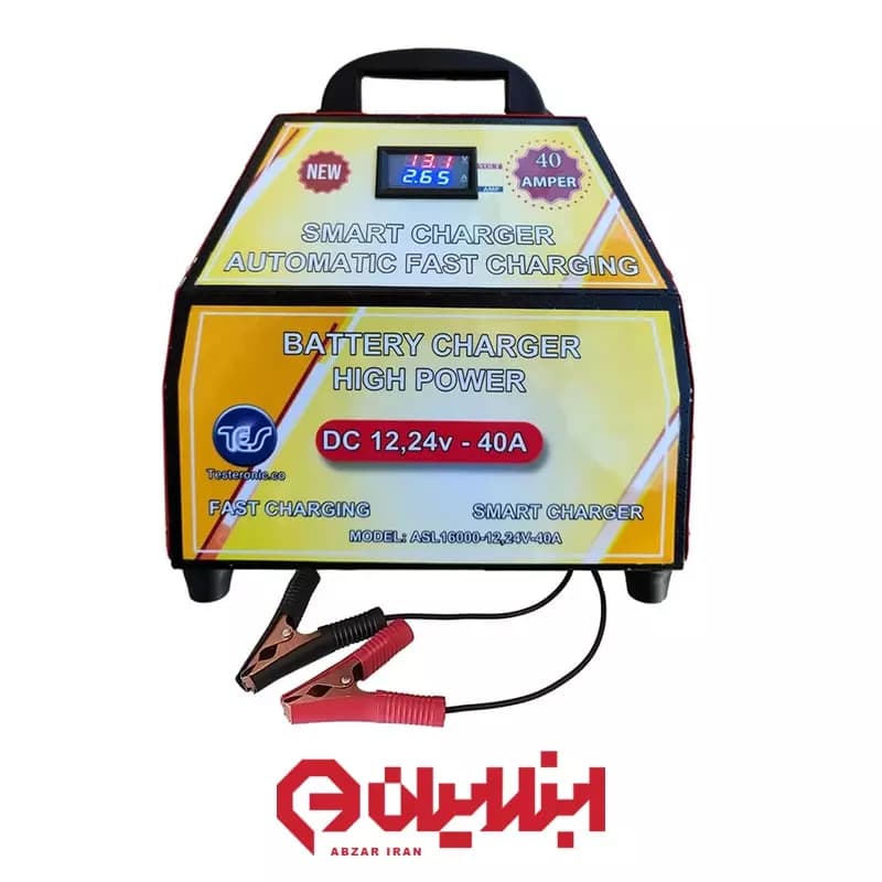 شارژر اتوماتیک باتری خودرو مدل TES-16000-40A-12/24v — تصویر ۵