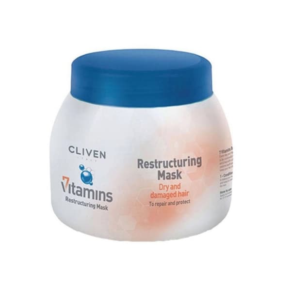ماسک مو ترمیم کننده کلیون 500 میل | ماسک مو Cliven Restructuring Mask برای موهای خشک و آسیب دیده