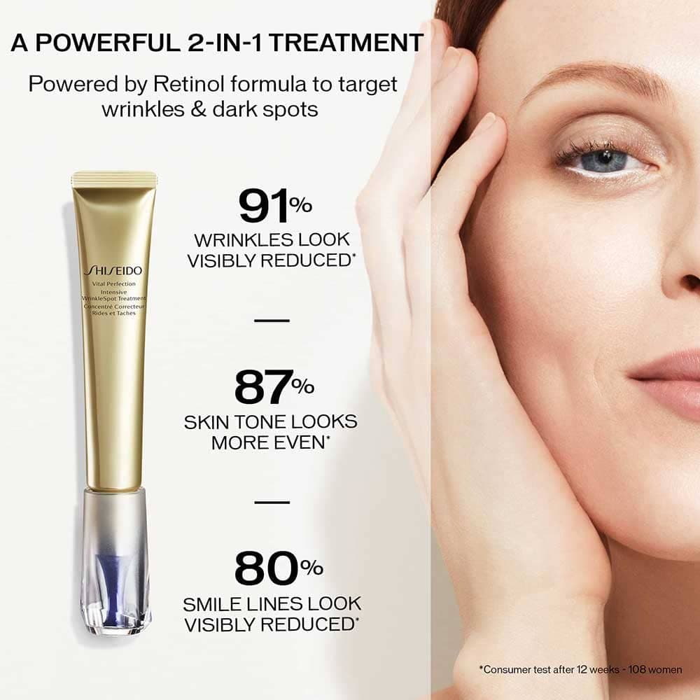 سرم ضد چروک شیسیدو Vital Perfection Intensive WrinkleSpot Treatment 20ml — تصویر ۵