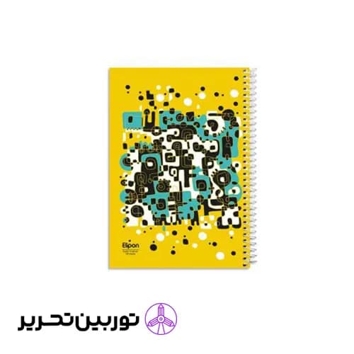 دفتر 100 برگ وزیری سیمی کلاسیک الیپون- طرح2