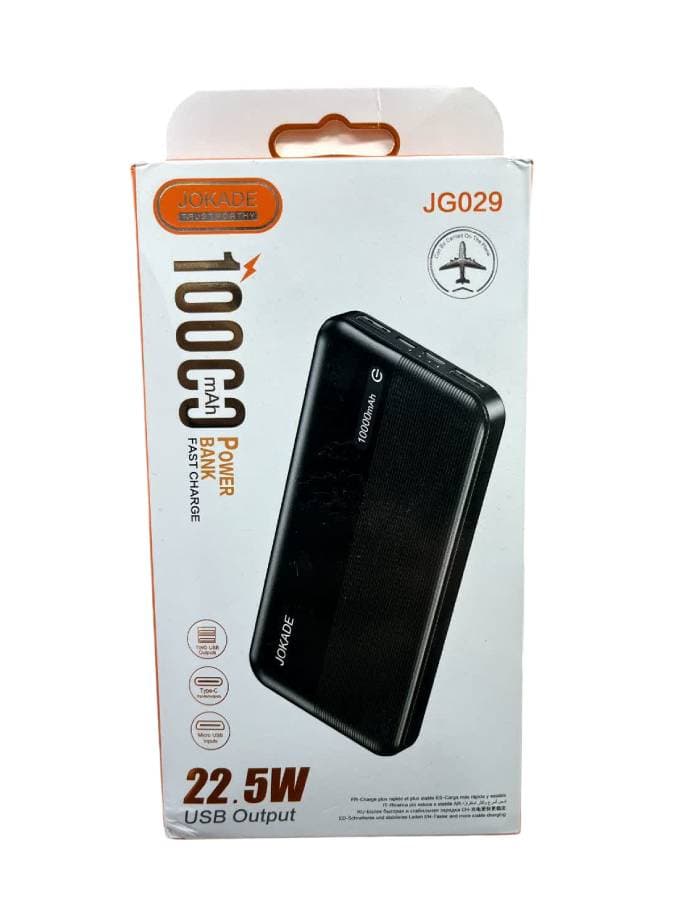 پاوربانک 10000mAh جوکید مدل JG029 – شارژ سریع 22.5 وات و طراحی سبک — تصویر ۳