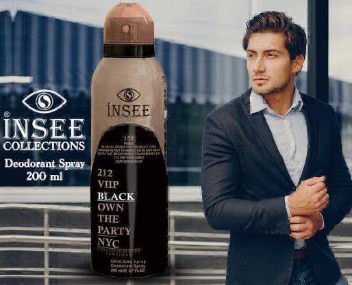 اسپری مردانه اینسی 212 وی آی پی بلک | Insee 212 VIP Black | حجم 260 میل