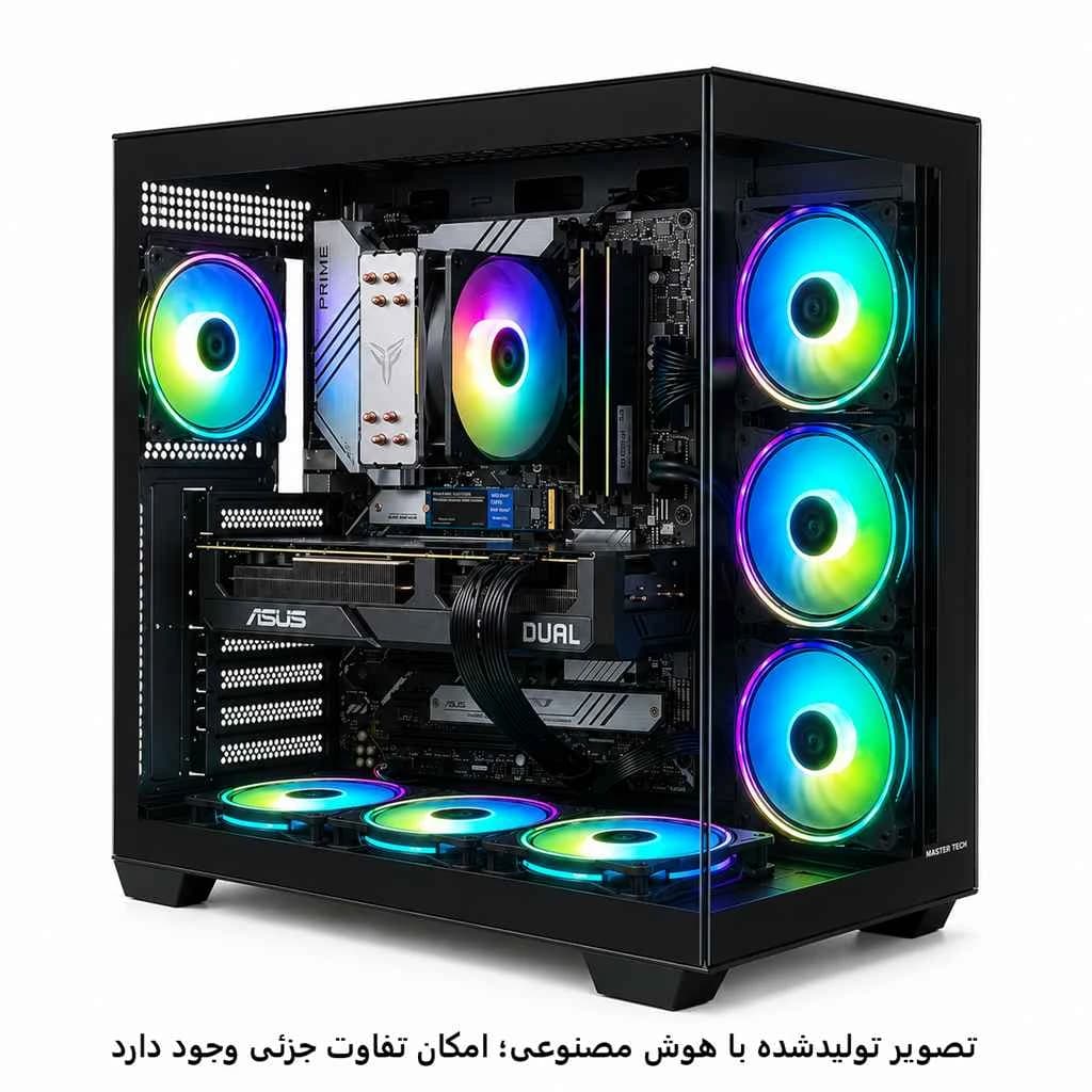 کیس گیمینگ نسل جدید اقتصادی i5 12400f- b760Plus- 16GB DDR5- SSD 1TB- RTX5050 8GB کد G029-1