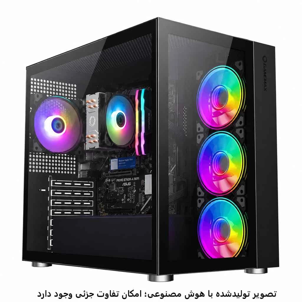 کیس ارتقا پذیر گیمینگ میان رده B760M-A- i5 14th- 16GB DDR5- 1TB SSD کد ER008-1