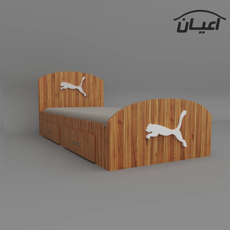 تخت خواب یک نفره مدل FH460 طرح اسپرت سایز 90×200 سانتی متر — تصویر ۷