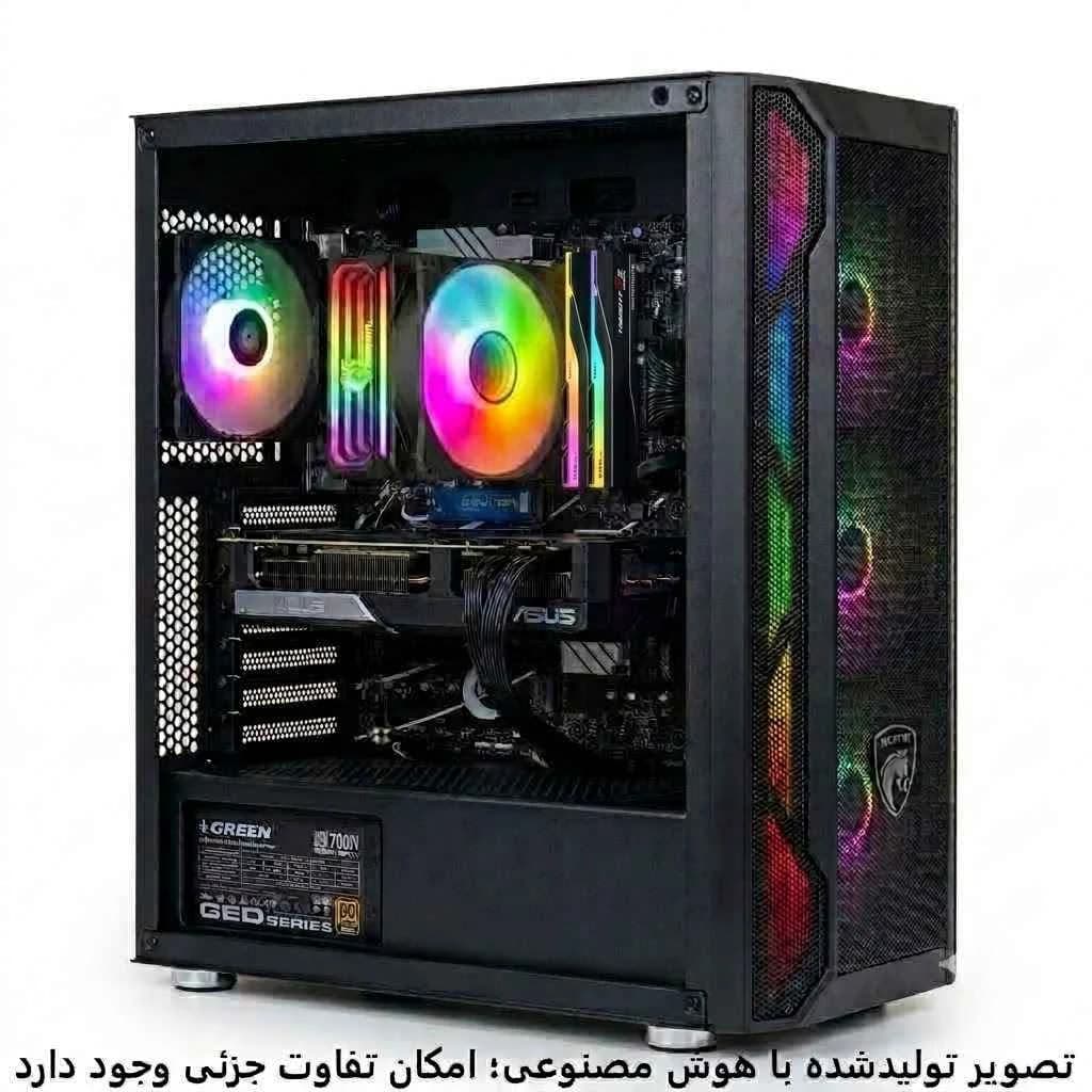 کیس گیمینگ اقتصادی B760Plus D5- 14400F- 32GB DDR5- 1tb m.2 SSD- 5060 8GB کد G019-1
