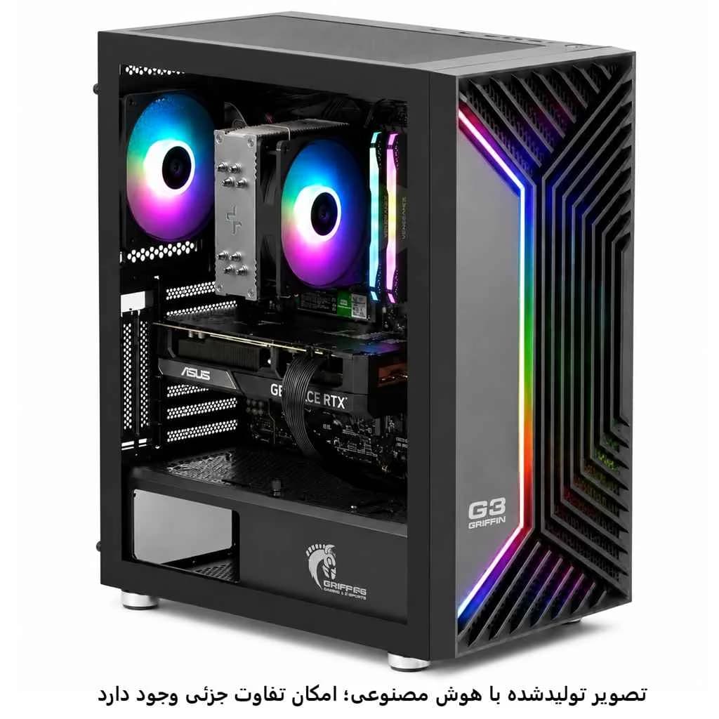 کیس گیمینگ میان رده B760- i5 14400- 32GB DDR5- 1TB SSD- 4060Ti کد G013-1 — تصویر ۴