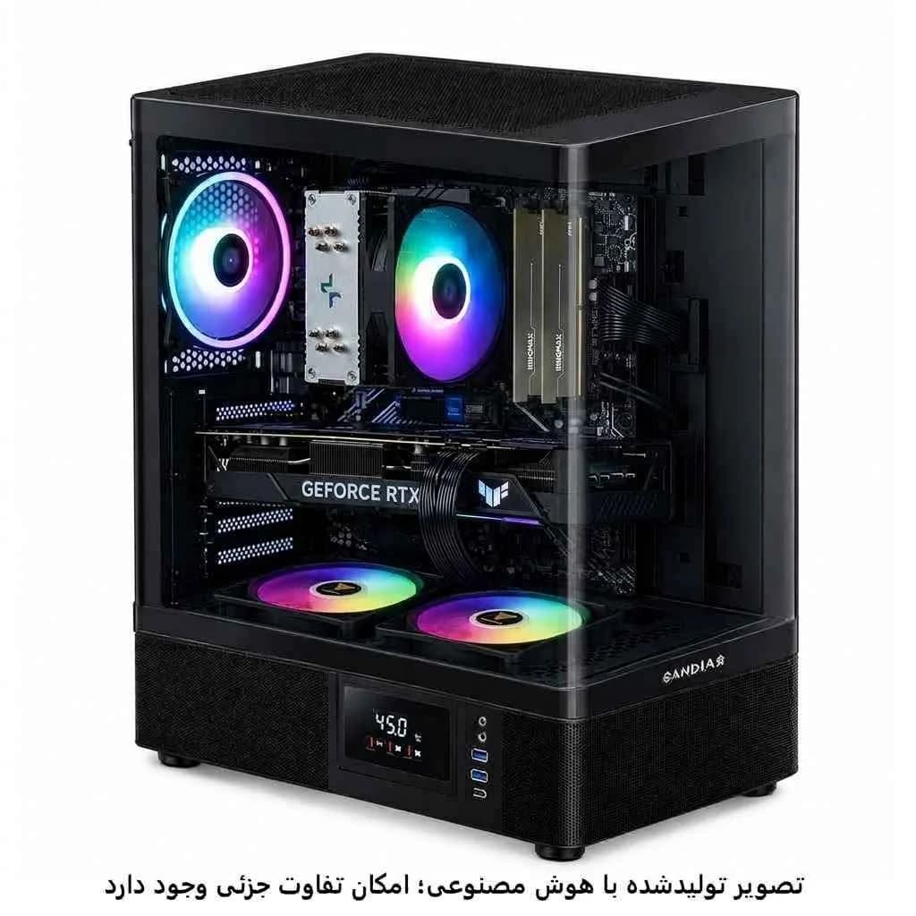 کیس گیمینگ میان رده a620mk- 7500F- 32GB DDR5-1TB m.2- 4060Ti کد G008-1
