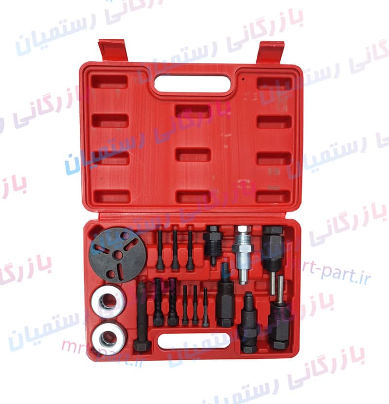 ست ابزار کلاچ کش کمپرسور کولر جعبه ای متوسط کد 386