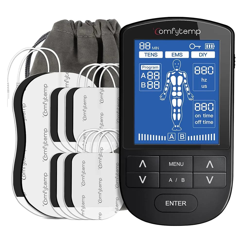 دستگاه ماساژ الکتریکی دو کاناله برای تسکین درد عضلات برند Comfytemp مدل Comfytemp Dual Channel TENS Machine