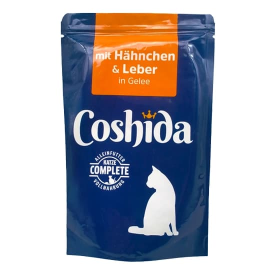 پوچ گربه کوشیدا با طعم مرغ و جگر در ژله – Coshida cat Pouch chicken & liver in jelly
